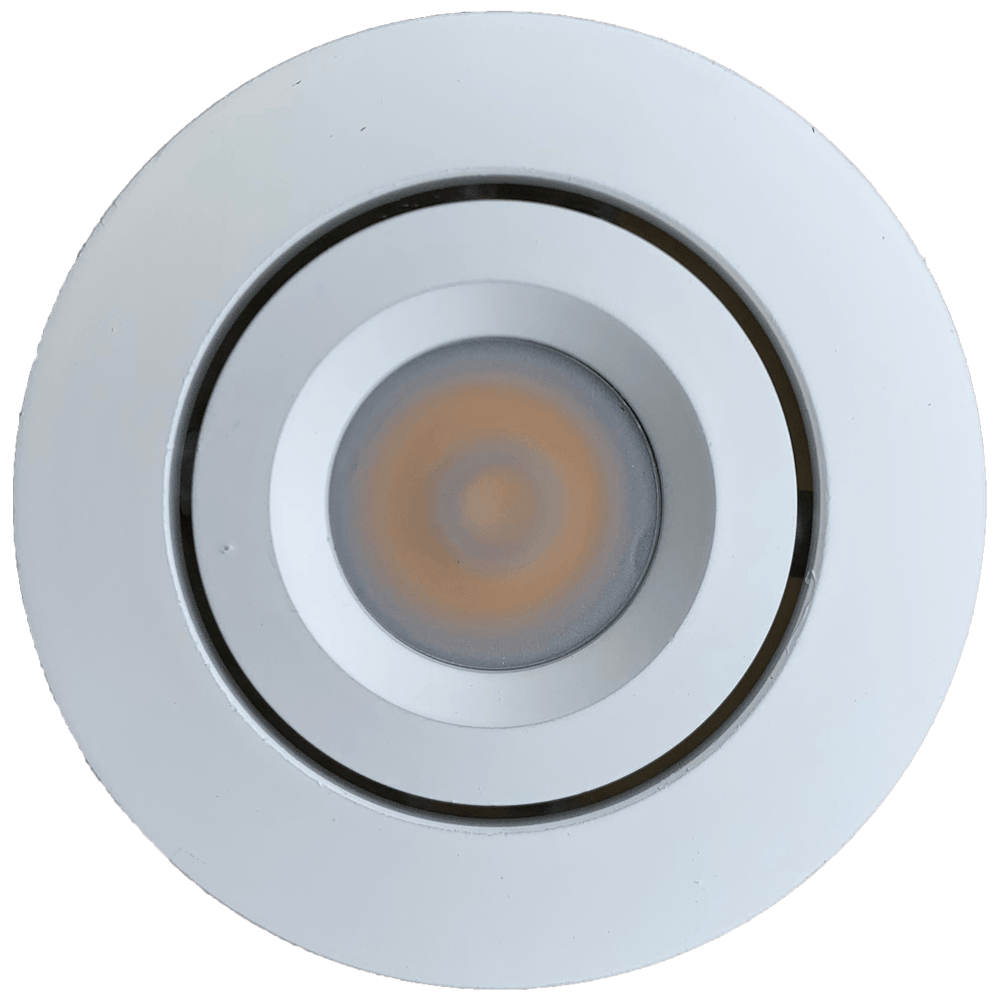 Cabinet Light White / 3000K Warm White CB05 Round LED Dimmable Cast Aluminum Recessed Cabinet Light Down Lighting Fixture CB05W-3000K Image
