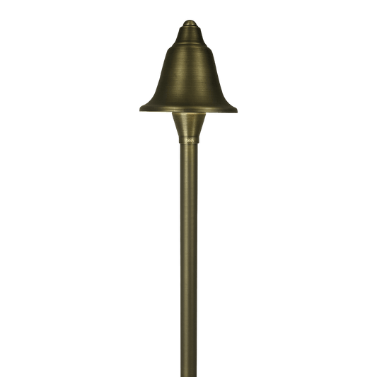 Bell Shaped Brass Low Voltage Pathway Light PLB17 Image