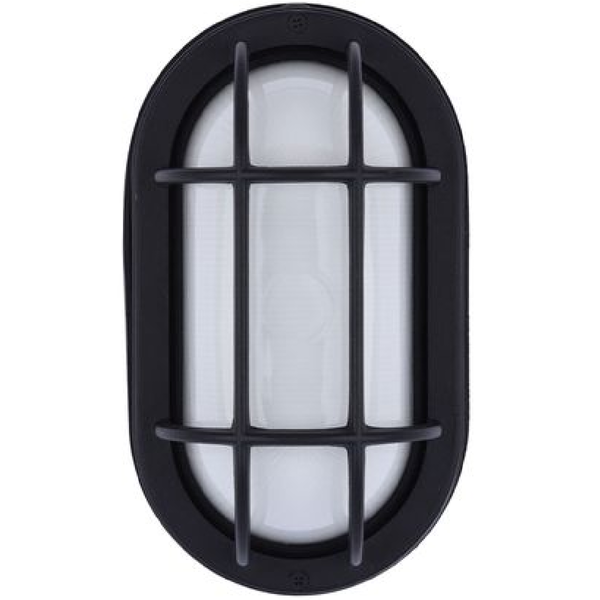 Euri Lighting 8.5 in. LED Oval Cage Bulk Head Fixture