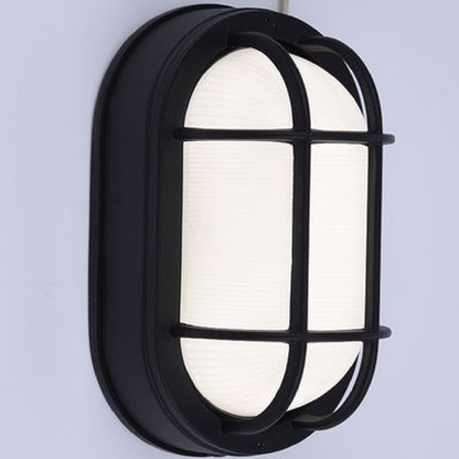 Euri Lighting 8.5 in. LED Oval Cage Bulk Head Fixture