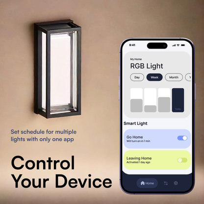 Euri Lighting 14" Smart LED Outdoor Wall Sconce