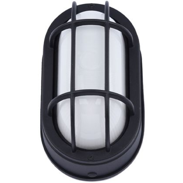 Euri Lighting 8.5 in. LED Oval Cage Bulk Head Fixture
