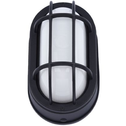 Euri Lighting 8.5 in. LED Oval Cage Bulk Head Fixture