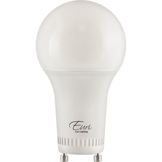 Euri Lighting LED A21 GU24 Bulb – 17W (100W Equivalent), 4000K Cool White, High CRI 90+, Dimmable, Enclosed Fixture Rated
