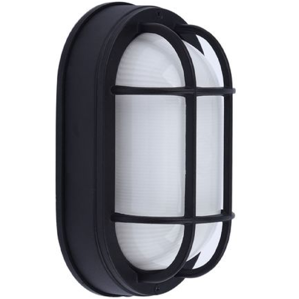 Euri Lighting 8.5 in. LED Oval Cage Bulk Head Fixture