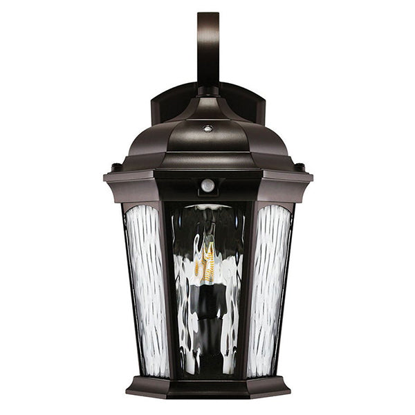 Euri Lighting 14.5 in. LED Outdoor Flame Lantern Wall Sconce