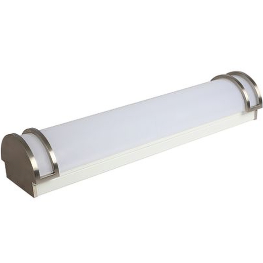 Euri Lighting 24" LED Vanity Light Bar – Wattage & Color Selectable (15/20/25W | 3000/4000/5000K) – 2162 Lumens Max – 90 CRI – Nickel Finish – EIN-VL19FR-3000e