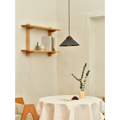 Euri Lighting Summit Mountain 10" Artisan Concrete Pendant – Gray Finish