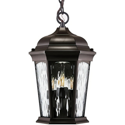 Euri Lighting 13 in. x 7 in. LED Outdoor Pendant Fixture