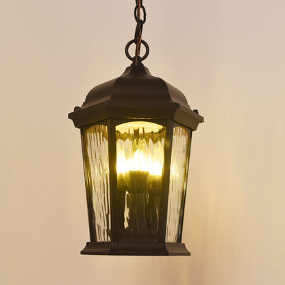 Euri Lighting 13 in. x 7 in. LED Outdoor Pendant Fixture