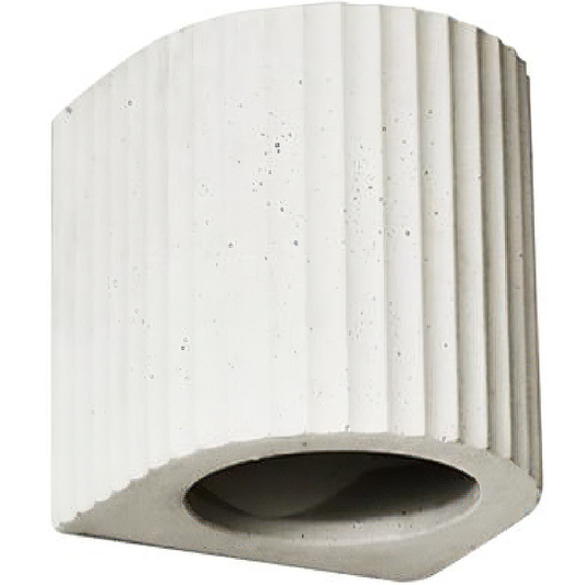 Euri Lighting Corinthian Artisan Concrete Wall Sconce – Cream White