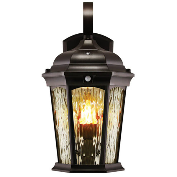 Euri Lighting 14.5 in. LED Outdoor Flame Lantern Wall Sconce