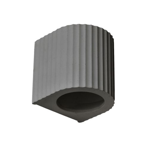 Euri Lighting Corinthian Artisan Concrete Wall Sconce – Cream White