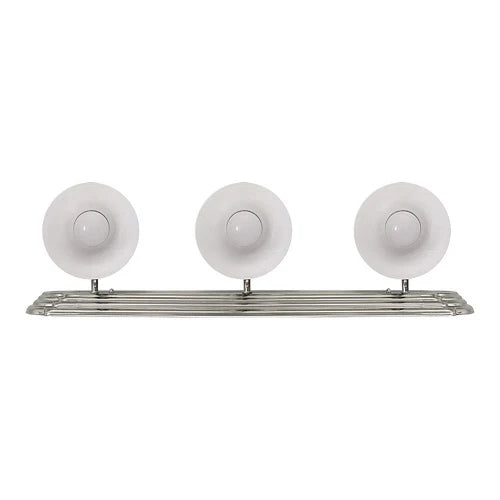 Euri Lighting Integrated LED Vanity Light with Alabaster Glass Shades – 24"