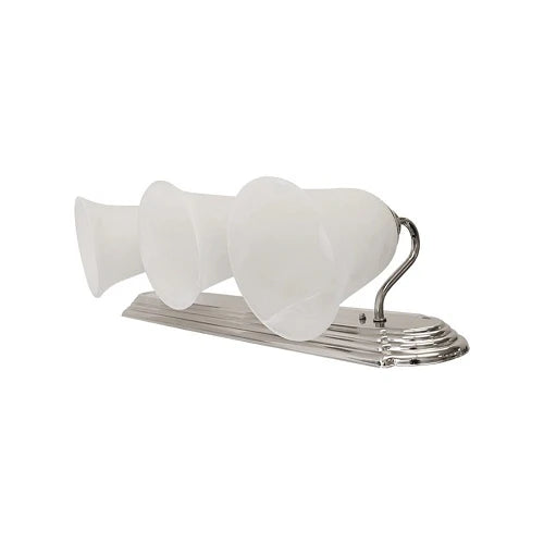 Euri Lighting Integrated LED Vanity Light with Alabaster Glass Shades – 24"