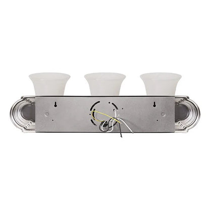 Euri Lighting Integrated LED Vanity Light with Alabaster Glass Shades – 24"