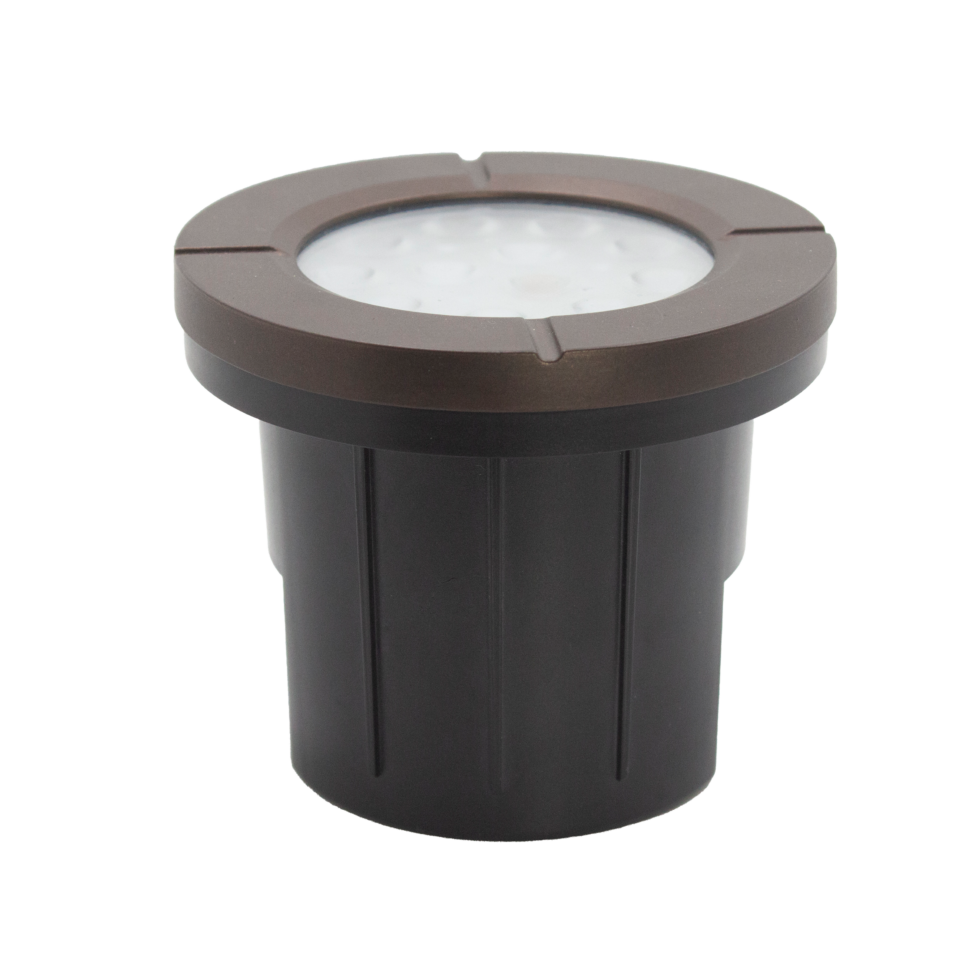 LED Landscape Well Light – Die-Cast Aluminum, IP65 Waterproof, Open Flat Top Outdoor Lighting