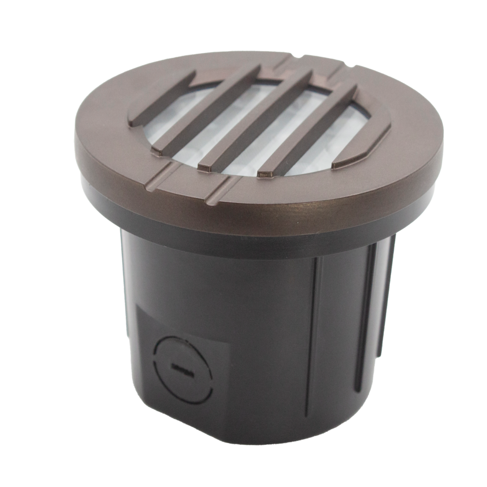 LED Landscape Well Light – Die-Cast Aluminum, IP65 Waterproof, Louver Top Outdoor Lighting