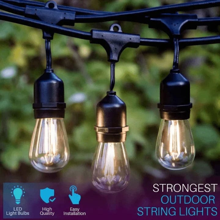 Enchanting Bistro Low Voltage String Lights for Magical Outdoor Ambiance Image