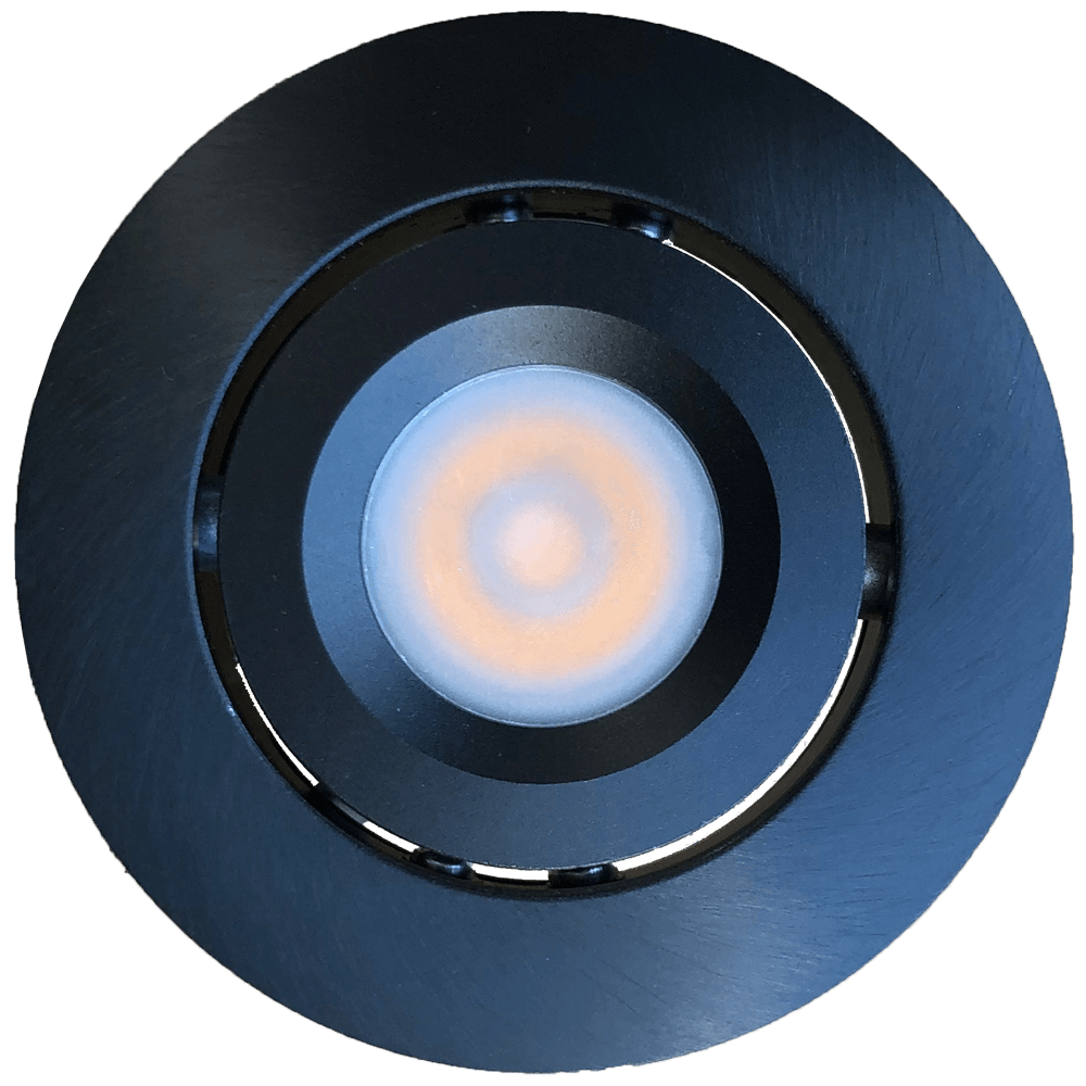 Cabinet Light Black / 3000K Warm White CB05 Round LED Dimmable Cast Aluminum Recessed Cabinet Light Down Lighting Fixture CB05B-3000K Image