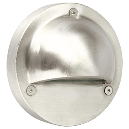 Deck Light STS09 LED Round Stainless Steel Deck Light Surface Mount Low Voltage Landscape Lighting Image