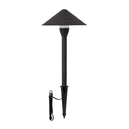 LED Umbrella-Shaped Bronze Landscape Pathway Light
