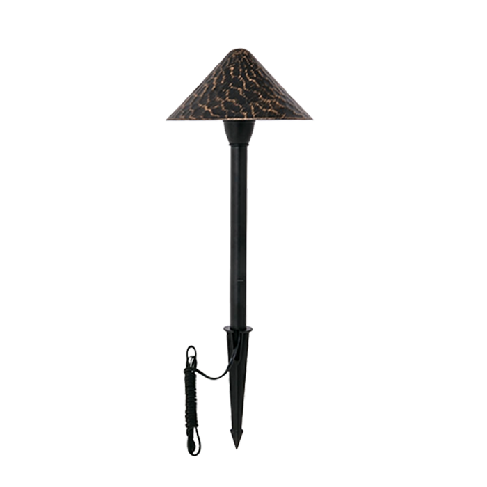 LED Umbrella-Shaped Bronze Landscape Pathway Light