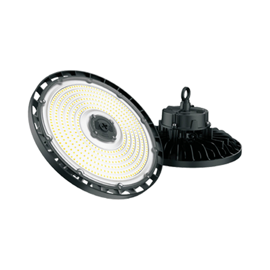 LED Commercial Round High Bay Light – Wattage & CCT Selectable, IP65 Rated, DLC Listed