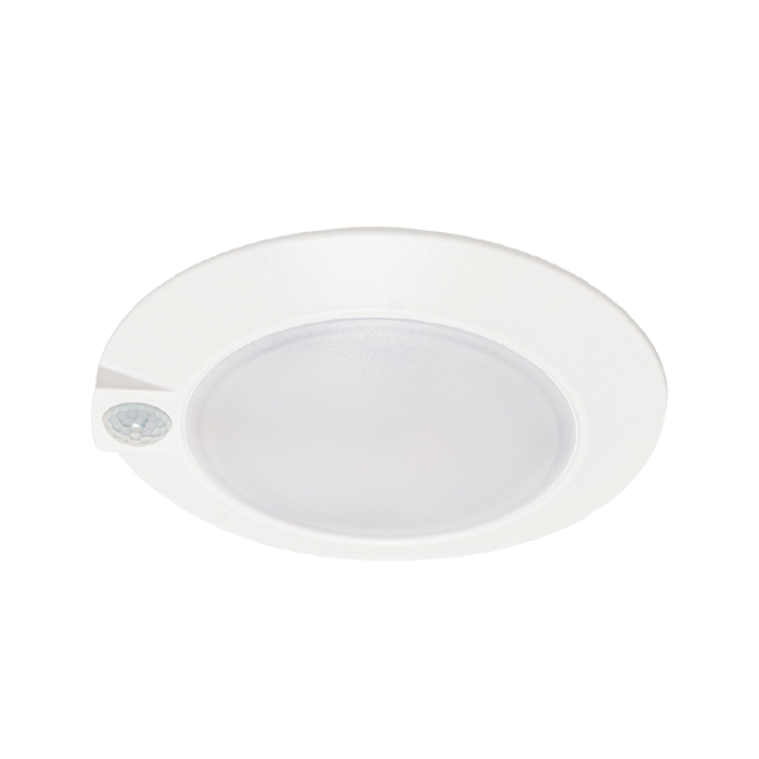 Surface Mount LED Light with Motion Sensor – 3000K Warm White, White Trim, Energy Star Certified