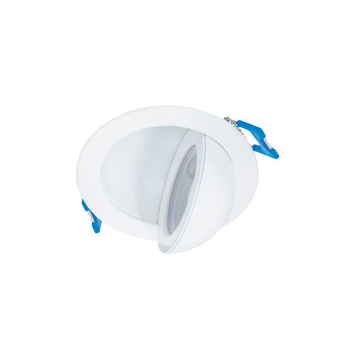 Gimbal Spot Float Canless LED Recessed Downlight with 5CCT Selector – Adjustable Tilt & Rotation, Dimmable