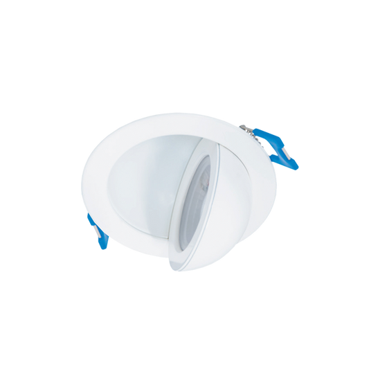 Gimbal Spot Float Canless LED Recessed Downlight with 5CCT Selector – Adjustable Tilt & Rotation, Dimmable