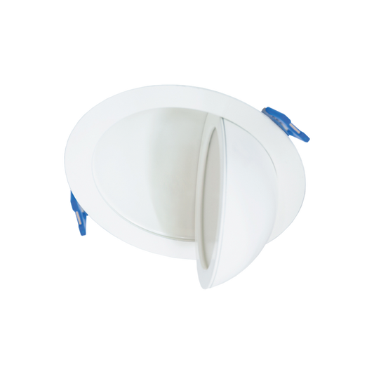 Gimbal Flood Float Canless LED Recessed Downlight with 5CCT Selector – Adjustable Tilt & Rotation, Dimmable