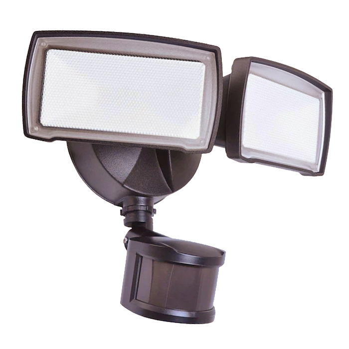 Square Twin Head LED Motion Sensor Security Light