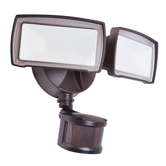 Square Twin Head LED Motion Sensor Security Light