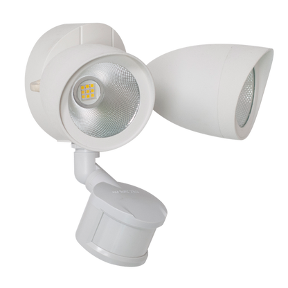 Round Twin Head LED Motion Sensor Security Light