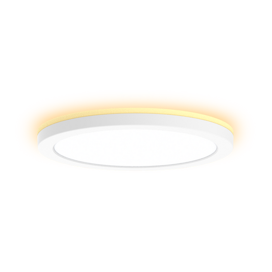 Round Surface Mount LED Light with Back Light and 5CCT Selector