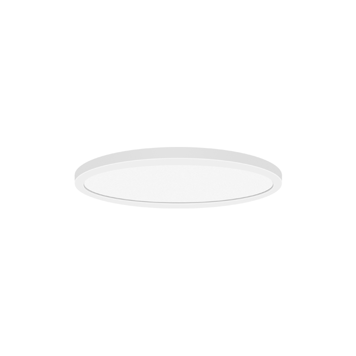 Round Slim Surface Mount LED Light with 5CCT Selector – White Finish