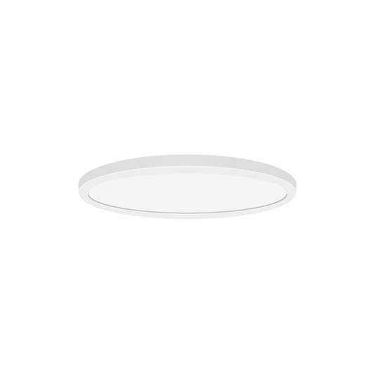 Round Slim Surface Mount LED Light with 5CCT Selector – White Finish