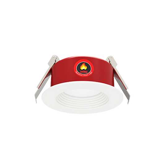 4" Fire Rated Canless Baffle – Airtight, Wet Location Rated, Recessed Lighting