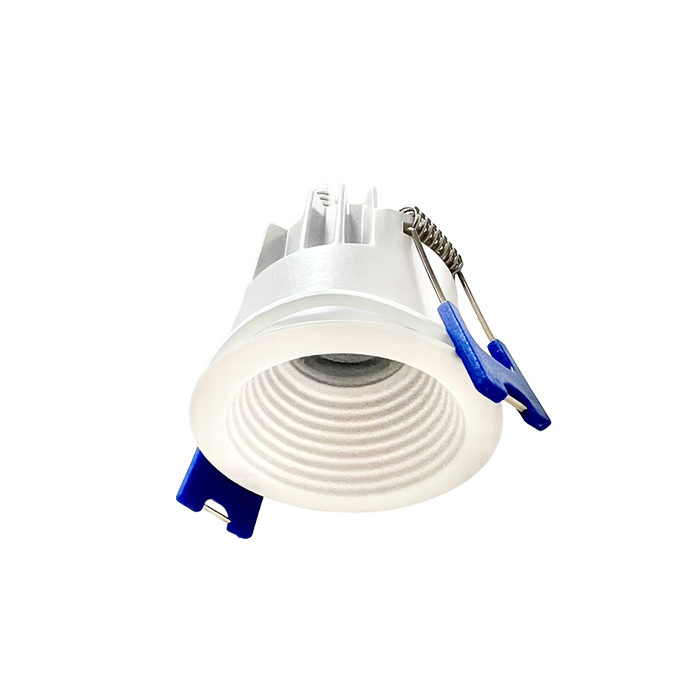 2-Inch Deep Baffle Canless Slim LED Recessed Downlight with 5CCT Selector – White, Dimmable, Anti-Glare