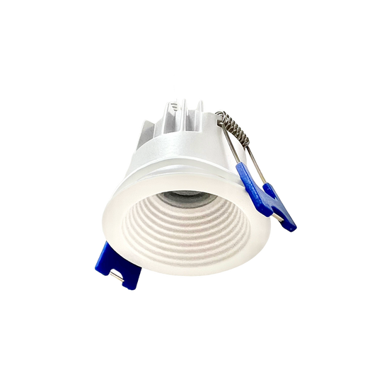 2-Inch Deep Baffle Canless Slim LED Recessed Downlight with 5CCT Selector – White, Dimmable, Anti-Glare