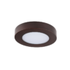 Round Surface Mount LED Downlight with 5CCT Selector – White Metal Trim, Wet Location Rated