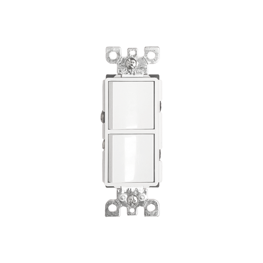 Double Rocker Light Switch – 15A