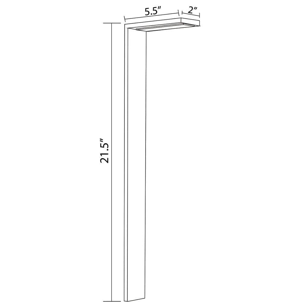 Path Light CDPS58 Path Light 3W Stainless Steel Directional LED Bollard Landscape Lighting Image