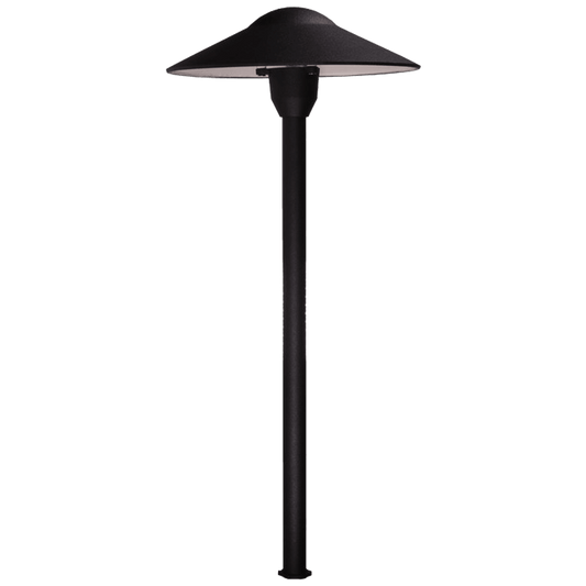 Path Light Black / None DL03 12V AC/DC Aluminum Low Voltage Landscape Lighting Mushroom Path Light DL03BK Image