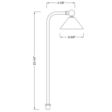 Path Light LED Directional Brass Pathway Light PLB05 Image