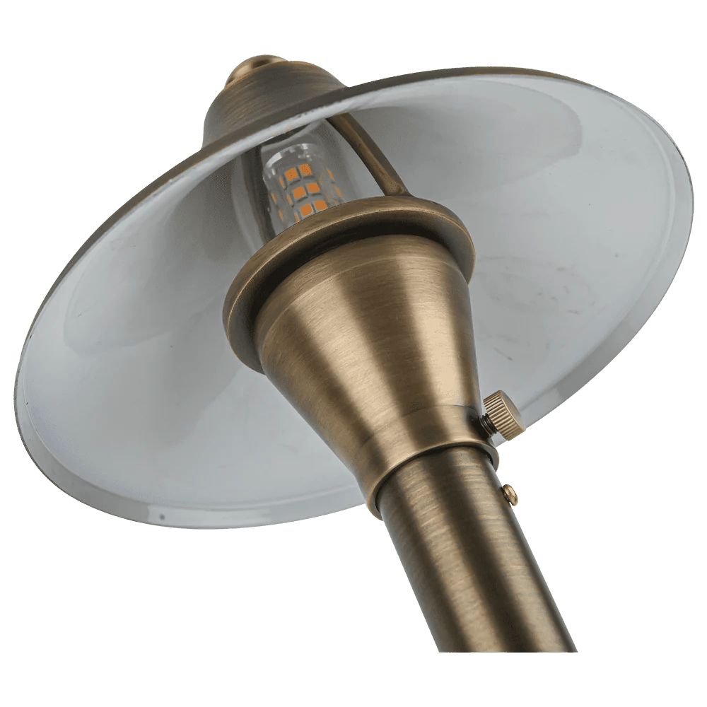 Path Light Brass Cone Led Pathway Light Low Voltage PLB09 Image