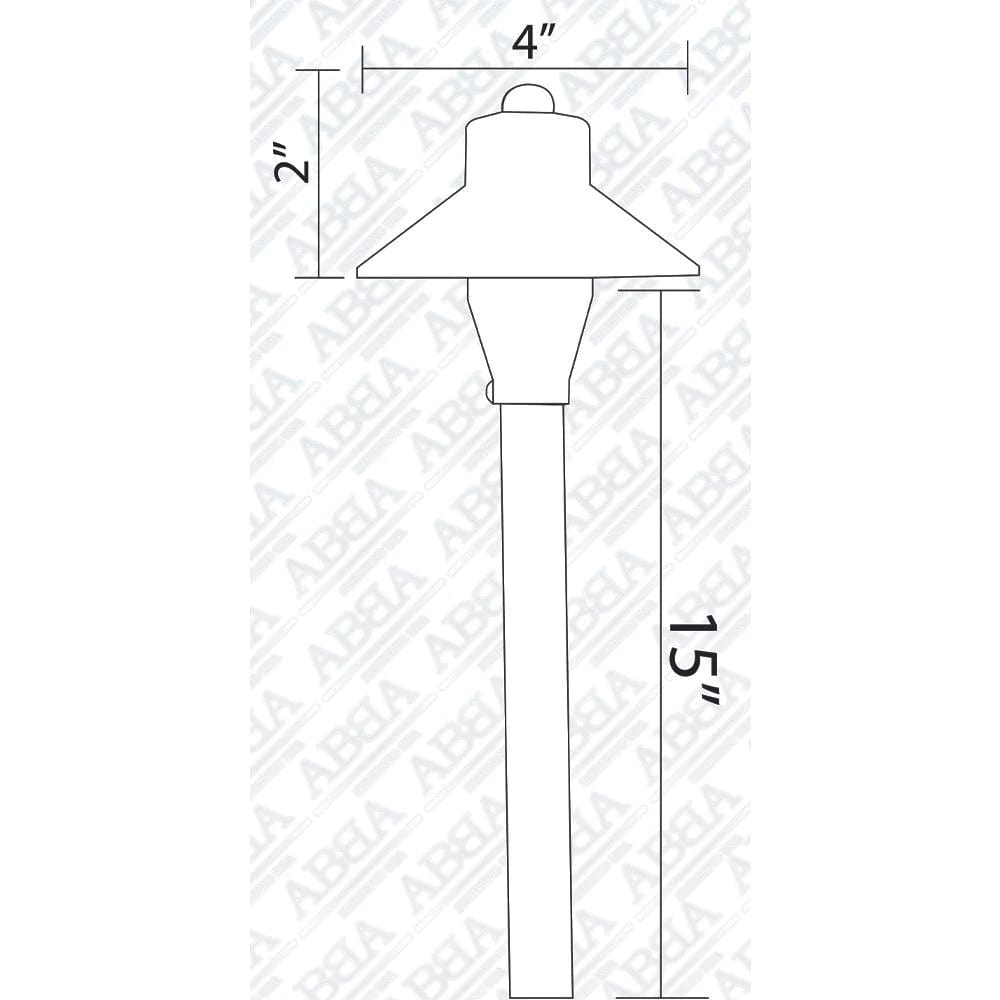 Pathway Light Snub Low Voltage Brass LED Pathway Light 12V G4 PLB06 Image