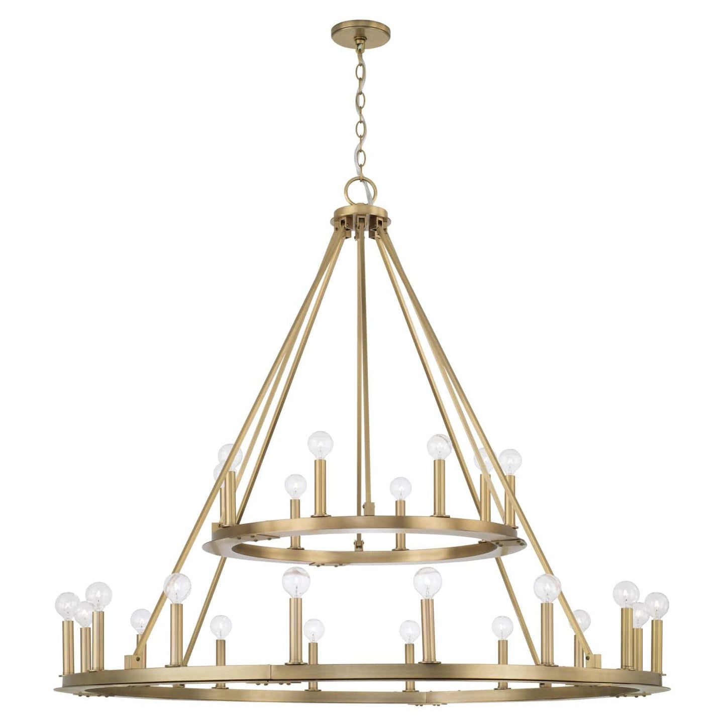 Aged Brass (AD) Pearson 48" 24-Light Chandelier 4910AD Image