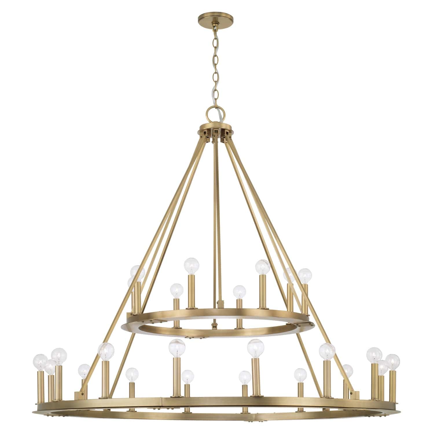 Aged Brass (AD) Pearson 48" 24-Light Chandelier 4910AD Image